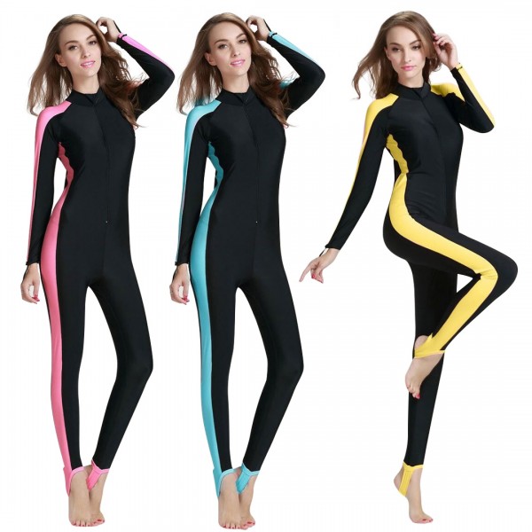 Womens Surf Suit Best Wetsuits For Surfing Front Zip Rash Guard