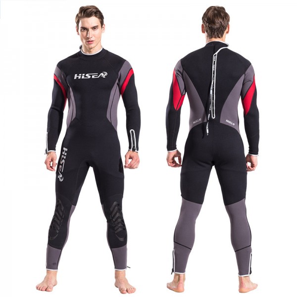 2.5MM SCR Neoprene Men's Wetsuit Rash Guard Diving Suit Swim Jumpsuit