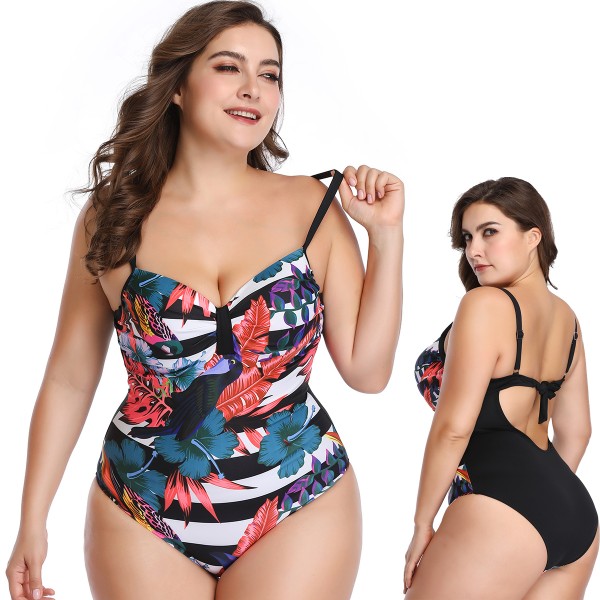 One Piece Womens Plus Size Swimsuit Bathing Suit Print