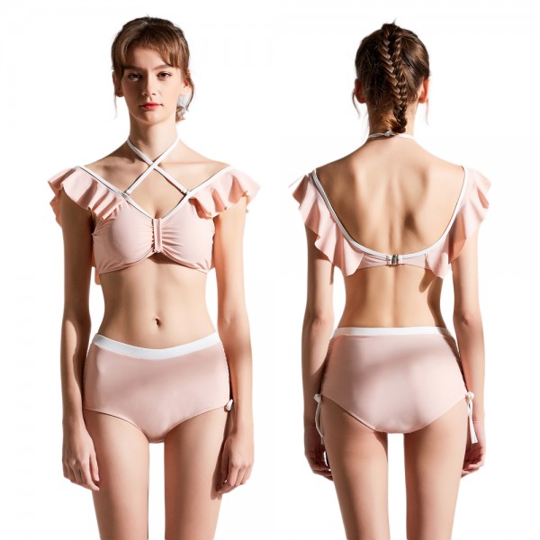 Pink Swimwear For Women Two Piece Swimsuit Bathing Suit