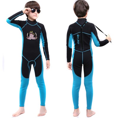 Kids Wetsuit Shorty 2mm Neoprene Thermal Swimsuit Toddlers Girls Boys Front Zipper Keep Warm for Diving Surfing Swim Lessons 